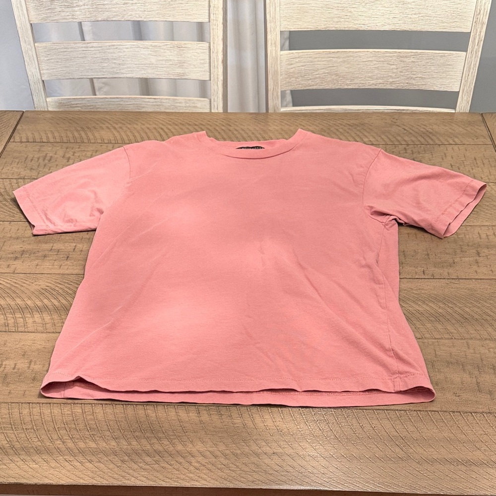 No Boundaries Soft Pink Crew Neck Tee